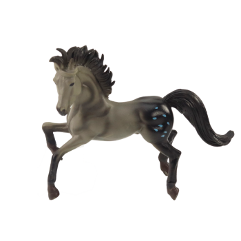 Figurka Konia Brązowy Szary Koń Stojący Stajnia Farma Cute Horse