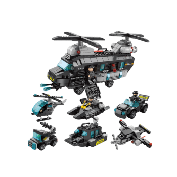 Klocki Konstrukcyjne Służba Specjalna Policja 456 ele. Zestaw