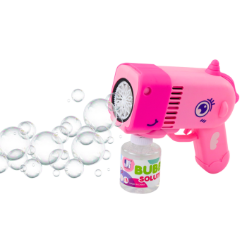Pistolet Na Bańki Mydlane Światła Dinozaur Różowy