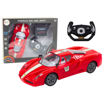 Auto Sportowe Zdalnie Sterowane Na Pilota 1:16 R/C Czerwone