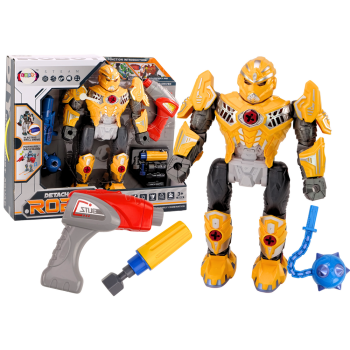 Robot Do Skręcania Broń Wiertarka Śrubokręt Światła Dźwięk Żółty