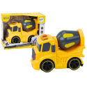 Autko Betoniarka Obracana Napęd Światła Dźwięki Żółta
