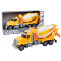 Ciężarówka Żółta Betoniarka Z Napędem Frykcyjnym Efekty Świetlne i Dźwiękowe