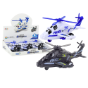 Helikopter Policyjny Biały lub Czarny Napęd Frykcyjny Światło i Dźwięk