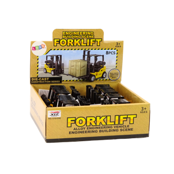 Wózek Widłowy Napęd Frykcyjny Metalowy Żółty