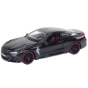Auto Sportowe Metalowe Napęd Frykcyjny Otwierane Elementy 1:24 Czarne