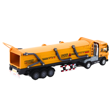 Ciężarówka Z Przyczepą TIR Pojazd Transportowy 1:24  Dźwięki Światła Żółta