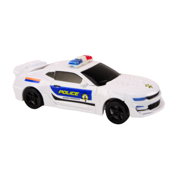 Auto-Robot 2w1 Transformacja Samochód Policyjny Biały