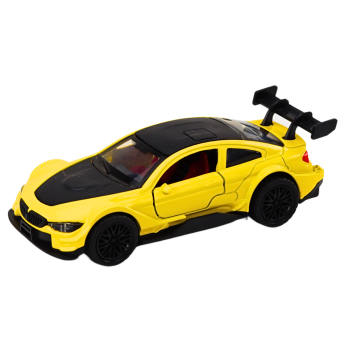 Autko Samochód Sportowy 1:32 Napęd Frykcyjny Metalowy Żółty