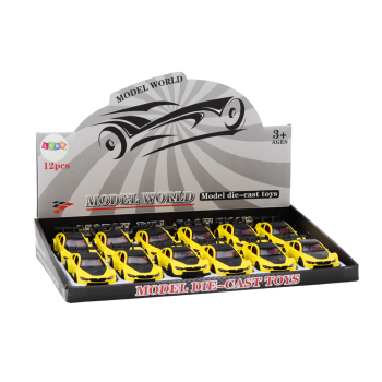 Autko Samochód Sportowy 1:32 Napęd Frykcyjny Metalowy Żółty