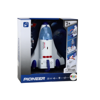 Statek Kosmiczny Napęd Światła Dźwięki Kosmonauta Biały