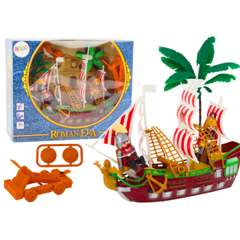 Statek Romański Rzymianie Światła Dźwięki Katapulta Palmy