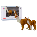 Figurka Dorosła Lama 8 cm z młodą Lamą 6 cm Zwierzęta Świata