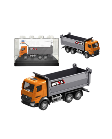 Wywrotka Metalowa Model Kolekcjonerski Huina Pomarańczowa 1:80