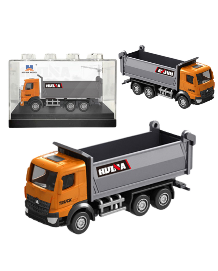 Wywrotka Metalowa Model Kolekcjonerski Huina Pomarańczowa 1:80