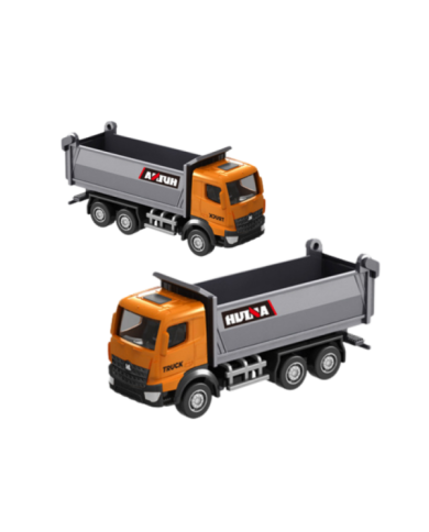 Wywrotka Metalowa Model Kolekcjonerski Huina Pomarańczowa 1:80