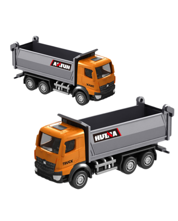Wywrotka Metalowa Model Kolekcjonerski Huina Pomarańczowa 1:80