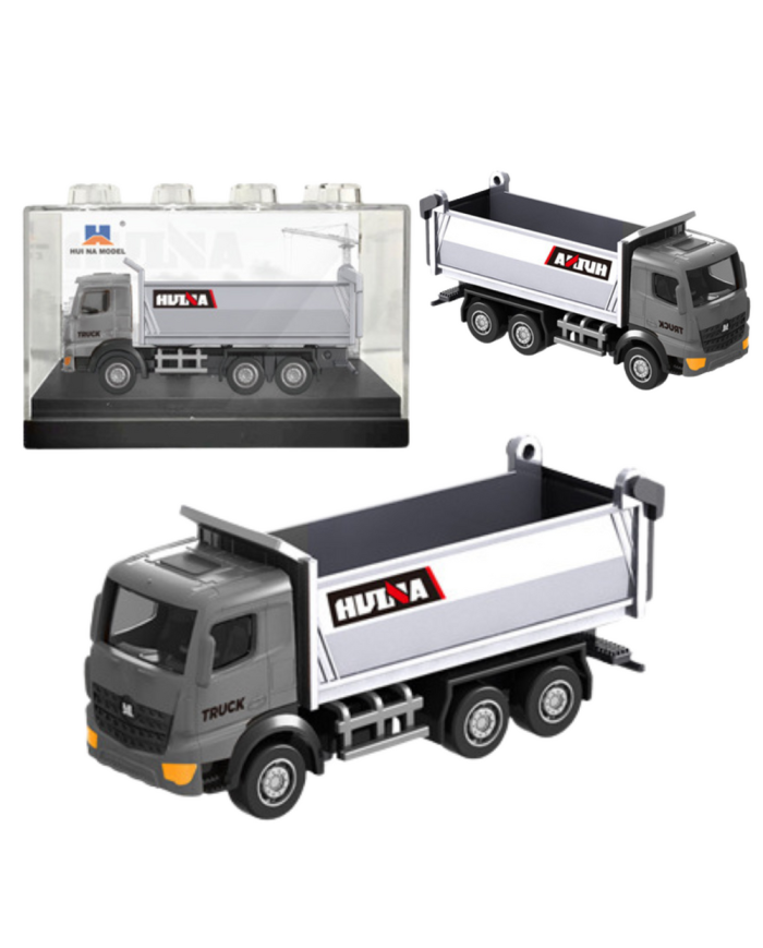 Wywrotka Metalowa Model Kolekcjonerski Huina Srebrna 1:80