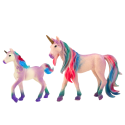 Figurki Kolekcjonerskie Jednorożec z Małym Fioletowy 2 El