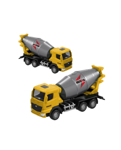 Betoniarka Metalowa Model Kolekcjonerski Huina Żółta 1:80