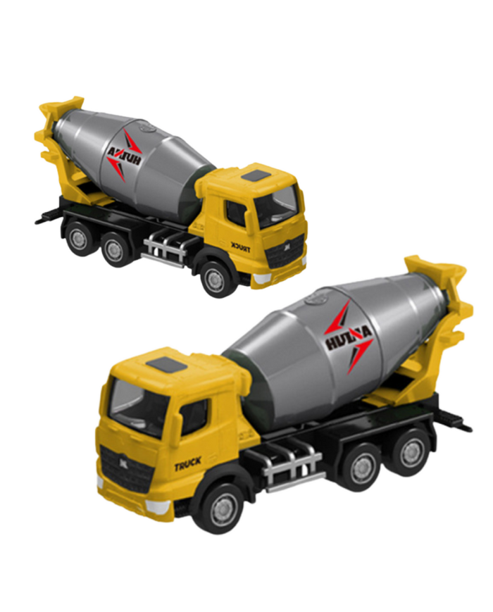 Betoniarka Metalowa Model Kolekcjonerski Huina Żółta 1:80