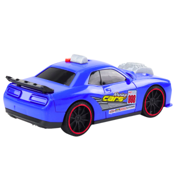 Samochód Wyścigowy Światła Dźwięki Otwierany Silnik Niebieskie