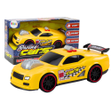 Samochód Wyścigowy Światła Dźwięki  Otwierany Silnik Żółty