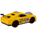 Samochód Wyścigowy Światła Dźwięki  Otwierany Silnik Żółty