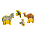 Zestaw Magnesy Drewniane Zwierzęta 20 Sztuk Kolorowe