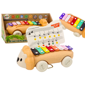 Cymbałki Lew Na Kółkach Instrument Dla Dzieci Kolorowe Edukacyjne