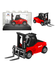 Wózek Widłowy Metalowy Model Kolekcjonerski Huina Czerwony 1:80