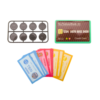 Kasa Fiskalna Nauka Liczenia Monety Koszyk Światła Dźwięki Różowa