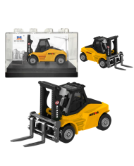 Wózek Widłowy Metalowy Model Kolekcjonerski Huina Żółty 1:80