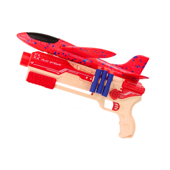 Pistolet Na Strzałki Kulki Piankowe Wyrzutnia Samolotu Tarcza Zestaw 5w1