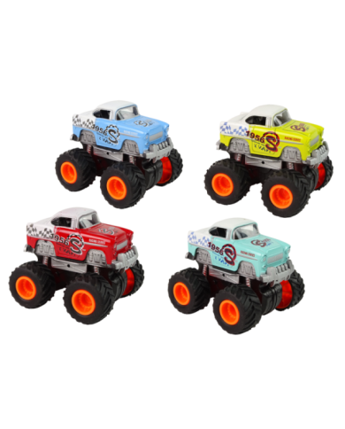 Auto 4x4 Klasyczny Model Na Dużych Kołach 4 Kolory