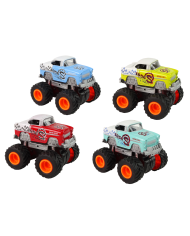 Auto 4x4 Klasyczny Model Na Dużych Kołach 4 Kolory