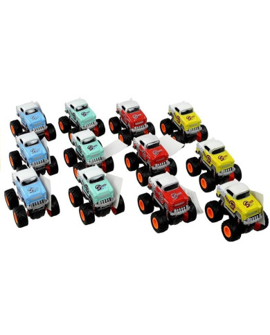 Auto 4x4 Klasyczny Model Na Dużych Kołach 4 Kolory