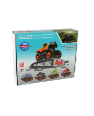 Auto 4x4 Klasyczny Model Na Dużych Kołach 4 Kolory
