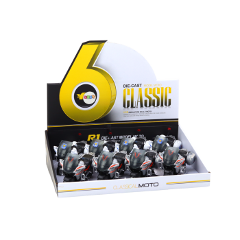 Motocykl Z Napędem Frykcyjnym Skala 1:10 Policyjny Sportowy