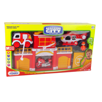 Zestaw Straż Remiza Strażacka z Dźwiękiem