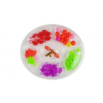 Zestaw Piękności w Walizce Wałki Klapki Koraliki