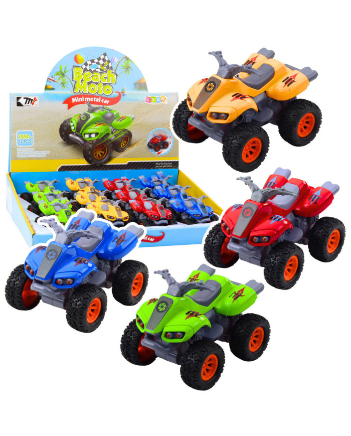 Quad Z Napędem Gumowe Opony Metalowa Karoseria Mix