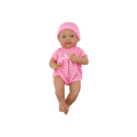 Lalka Bobas w Różowym Ubranku Czapeczka Smoczek Kołderka