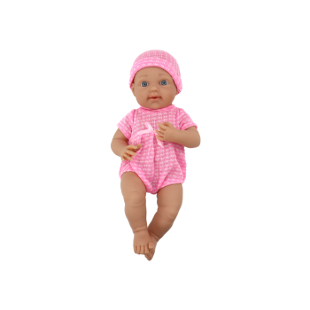 Lalka Bobas w Różowym Ubranku Czapeczka Smoczek Kołderka