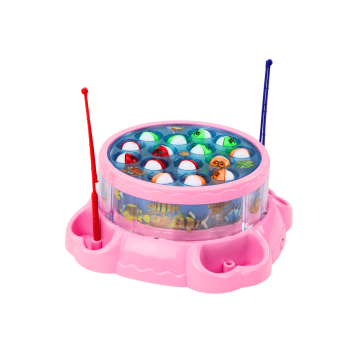 Gra Łowienie Rybek Wędki Światła Dźwięki Różowa