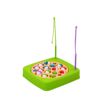 Gra Zręcznościowa Łowienie Rybek 15szt Wędki Zielona