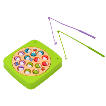 Gra Zręcznościowa Łowienie Rybek 15szt Wędki Zielona