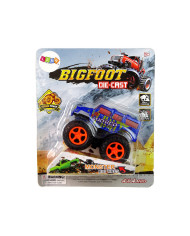 Auto Resorak Z Naciągiem Monster Truck Big Foot Gumowe Opony Rampa