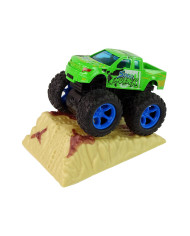 Auto Resorak Z Naciągiem Monster Truck Big Foot Gumowe Opony Rampa