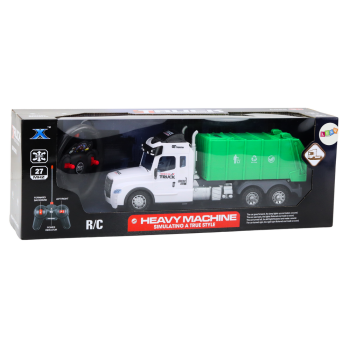 Śmieciarka Zdalnie Sterowana RC Zielona Światła Dźwięki